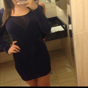 Dark blue glittery dress